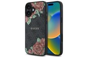 Handys - Cover & Cases - GUESS GUHMP16SP4ROPEMCK iPhone 16 6.1" black/black hardcase 4G Flowers Print MagSafe - 3666339350093