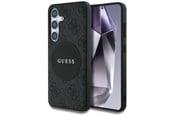 Handys - Cover & Cases - GUESS 4G Round Patch Classic Logo MagSafe case for Samsung Galaxy S25 Plus black - 3666339448936