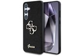 Handys - Cover & Cases - GUESS Fixed Glitter Big 4G Metal Logo case for Samsung Galaxy S25 Plus black - 3666339449438