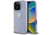 Handys - Cover & Cases - GUESS Hot Stamp 4G Pattern Triangle Metal Logo iPhone 16 Pro Case - Purple - 3666339425449