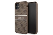 Handys - Cover & Cases - GUESS 4G Stripe case for iPhone 11 / Xr 6.1" - brown - 3666339005498