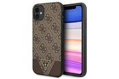 Handys - Cover & Cases - GUESS 4G Triangle Collection case for iPhone 11 6.1" / Xr 6.1" - brown - 3666339016302
