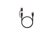 USB Kabel - SKross Link DataBlock Pro USB-C Braided Cable 100W 150cm - Black - 21412