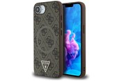 Handys - Cover & Cases - GUESS 4G Ring Triangle Logo MagSafe iPhone 16e Case - Brown - 3666339453428