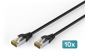 Netzwerk - Kabel - DIGITUS patch cable - 3 m - black - Schwarz - DK-1644-A-030-OD-10