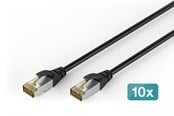Netzwerk - Kabel - DIGITUS patch cable - 10 m - black - Schwarz - DK-1644-A-100-OD-10