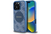 Handys - Cover & Cases - GUESS 4G Circle Classic Logo MagSafe case for iPhone 16 Pro Max - blue - 3666339426651