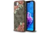 Handys - Cover & Cases - GUESS 4G Flowers Print MagSafe case for iPhone 16e - brown - 3666339453343