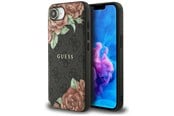 Handys - Cover & Cases - GUESS 4G Flowers Print MagSafe case for iPhone 16e - black - 3666339453336