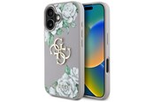 Handys - Cover & Cases - GUESS Grained Roses Big 4G Logo iPhone 16 Case - Purple - 3666339427221