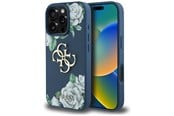 Handys - Cover & Cases - GUESS Grained Roses Big 4G logo case for iPhone 16 Pro - blue - 3666339427399