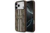 Handys - Cover & Cases - GUESS 4G Printed Stripes MagSafe case for iPhone 17 Pro Max - brown - 3666339491437