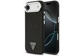 Handys - Cover & Cases - GUESS Glitter Triangle Logo MagSafe Case for iPhone Air - Black - 3666339516802