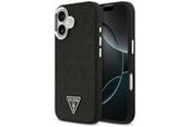 Handys - Cover & Cases - GUESS Glitter Triangle Logo MagSafe Case for iPhone 17 - Black - 3666339516796