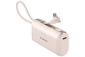 Powerbank (Akku) - Torras PocketVolt 5K powerbank with built-in USB-C Cable - 22.5W PD - Gold - 5000 mAh - X00PB14001