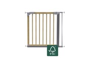 Babypflege - BabyDan Designer Gate mit 1 Verlängerung, nature/ silver - 501272