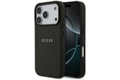 Handys - Cover & Cases - GUESS Grained Ring MagSafe case for iPhone 17 Pro - black - 3666339490904