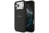 Handys - Cover & Cases - GUESS Grained Ring MagSafe case for iPhone 17 Pro Max - black - 3666339490911