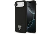 Handys - Cover & Cases - GUESS Silicone Triangle Logo MagSafe Case for iPhone Air - Black - 3666339517120