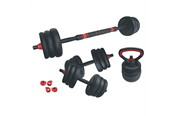 Sport & Fitness - ASG Vægtsæt 30 kg. Black/Red - ASG4519BLACKONE SIZE
