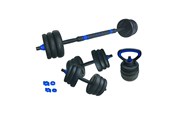 Sport & Fitness - ASG Vægtsæt 30 kg. Black/Blue - ASG4520BLACKONE SIZE