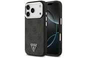 Handys - Cover & Cases - GUESS 4G Triangle Logo MagSafe case for iPhone 17 Pro - black - 3666339517458
