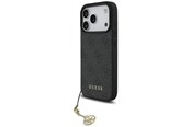 Handys - Cover & Cases - GUESS 4G Charms Collection MagSafe case for iPhone 17 Pro - black - 3666339525484
