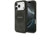 Handys - Cover & Cases - GUESS 4G Circle Classic Logo MagSafe case for iPhone 17 Pro - black - 3666339489984