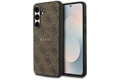 Handys - Cover & Cases - GUESS 4G Ring Classic Logo MagSafe case for Samsung Galaxy S25 FE - brown - 3666339572167