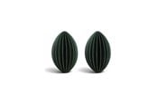 Einrichtung - Simiu - Weihnachtsanhänger - 6 cm - Oval - Grün - 2er-Pack - 5714255018998
