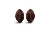 Einrichtung - Simiu - Weihnachtsanhänger - 6 cm - Oval - Bordeauxrot - 2er-Pack - 5714255018981