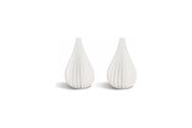 Einrichtung - Simiu - Weihnachtsanhänger - 6 cm - Tropfen - Seidenweiß - 2er-Pack - 5714255018929
