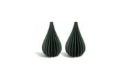 Einrichtung - Simiu - Weihnachtsanhänger - 6 cm - Tropfen - Grün - 2er-Pack - 5714255018950