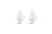 Einrichtung - Simiu - Weihnachtsanhänger - 6 cm - Diamant - Seidenweiß - 2er-Pack - 5714255019001