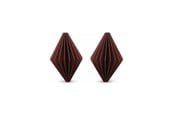 Einrichtung - Simiu - Weihnachtsanhänger - 6 cm - Diamant - Bordeauxrot - 2er-Pack - 5714255019025