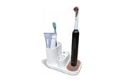 Einrichtung - Simiu - DENTIA - Oral-B Zahnbürstenaufbewahrung - Weißmarmor/Lehmbraun - 5714255019704