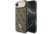 Handys - Cover & Cases - GUESS 4G Strass Logo MagSafe Case for iPhone Air - Brown - 3666339529277