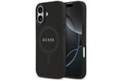 Handys - Cover & Cases - GUESS Saffiano Classic Logo MagSafe case for iPhone 17 - black - 3666339492373
