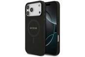 Handys - Cover & Cases - GUESS Saffiano Classic Logo MagSafe Case for iPhone 17 Pro Max - Black - 3666339492403