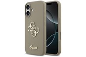 Handys - Cover & Cases - GUESS Silicone Big 4G Script Case for iPhone 17 - Brown - 3666339522391