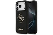 Handys - Cover & Cases - GUESS Silicone Big 4G Script Case for iPhone 17 Pro - Black - 3666339522254
