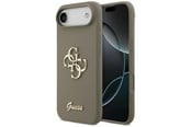 Handys - Cover & Cases - GUESS Silicone Big 4G Script Case for iPhone Air - Brown - 3666339522407
