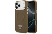 Handys - Cover & Cases - GUESS Triangle Logo MagSafe case for iPhone 17 Pro - brown - 3666339515539