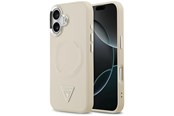 Handys - Cover & Cases - GUESS Triangle Logo MagSafe Case for iPhone 17 - Beige - 3666339515676