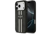 Handys - Cover & Cases - GUESS 4G Printed Stripes MagSafe case for iPhone 17 Pro - black - 3666339491383