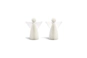 Einrichtung - Mumi3D Weihnachtsanhänger - Engel - 6 cm - Seidenweiß - 2 Stk. - 5714255019148