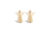 Einrichtung - Mumi3D Weihnachtsanhänger - Engel - 9 cm - Beige - 2 Stk. - 5714255018882
