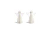 Einrichtung - Mumi3D Weihnachtsanhänger - Engel - 9 cm - Seidenweiß - 2 Stk. - 5714255019360