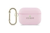Handys - Anderes Zubehör - GUESS Grained Classic Logo Case for AirPods Pro 3 - Pink - 3666339574789
