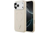 Handys - Cover & Cases - GUESS Triangle Logo MagSafe Case for iPhone 17 Pro - Beige - 3666339515690